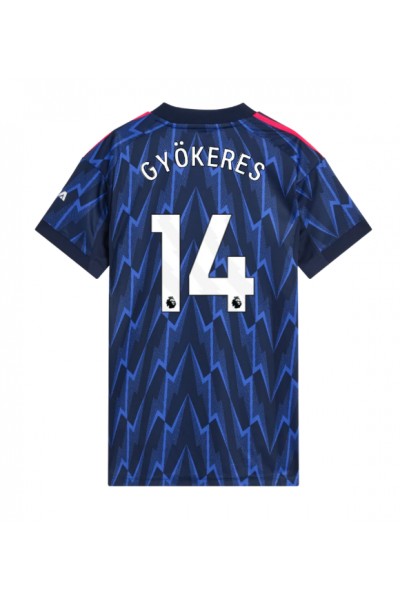 Arsenal Viktor Gyokeres #14 Jalkapallovaatteet Naisten Vieraspaita 2025-26 Lyhythihainen Arsenal Viktor Gyokeres #14 Jalkapallovaatteet Naisten Vieraspaita 2025-26 Lyhythihainen